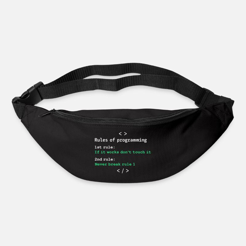 Regeln der Programmierung - Gürteltasche - Schwarz