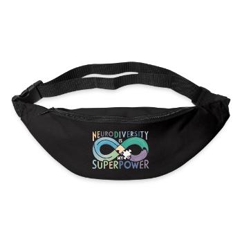 Neurodiversität ist meine Superkraft - Gürteltasche - Schwarz - Vorne
