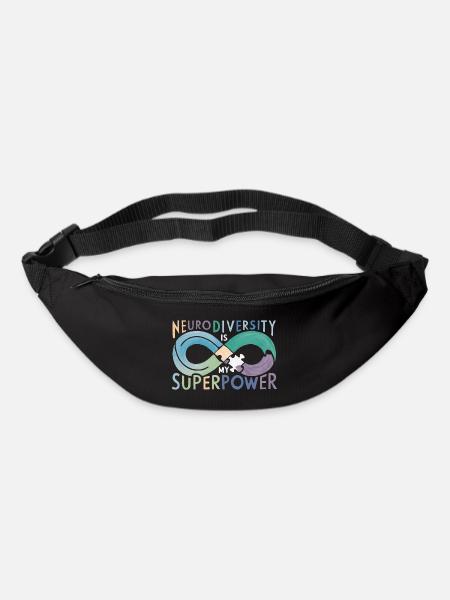 Neurodiversität ist meine Superkraft - Gürteltasche - Schwarz