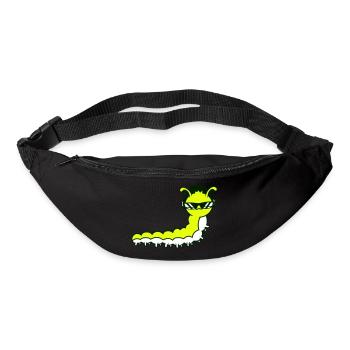 Cool Cute DJ Caterpillar Sunglasses Party Club Music - Bum bag - black - Front