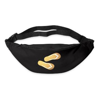 Slippers Flip Flops Gold Glamping Luxury Beach - Bum bag - black - Front