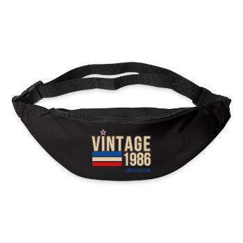 Jahrgang 1986 limitierte Auflage - Gürteltasche - Schwarz - Vorne