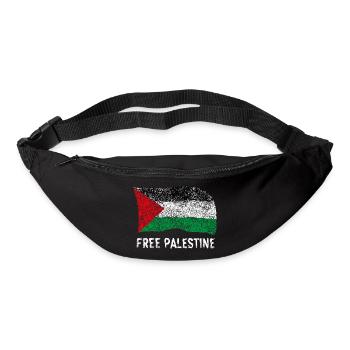 Palestine libre - Sac banane - noir - Devant