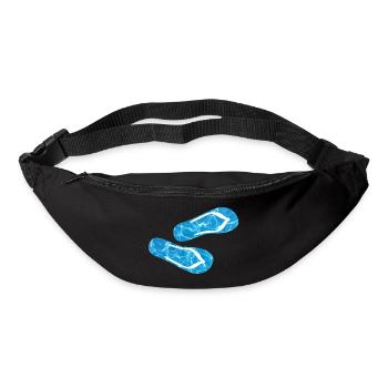 Slippers Pool Flip Flops Camping Water Holidays Fun - Bum bag - black - Front