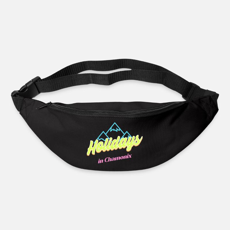 80's hliday in chamonix - Sac banane - noir