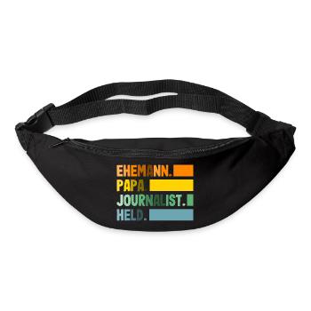 Papa Ehemann Investigativer Reporter Journalisten - Gürteltasche - Schwarz - Vorne