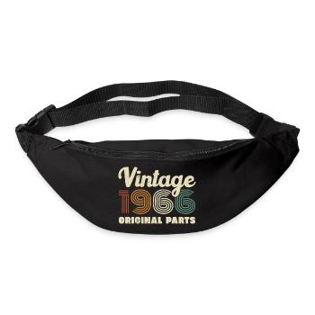 60 Jahre 1966 Vintage Retro Geburtstagsgeschenk - Gürteltasche - Schwarz - Vorne