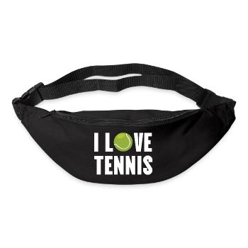 I love tennis. - Bum bag - black - Front