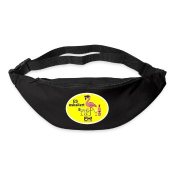 Flamingo Escalates Humor - Bum bag - black - Front