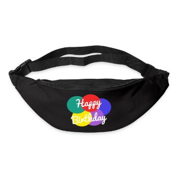 ALLES GUTE ZUM GEBURTSTAG. ALLES GUTE ZUM GEBURTSTAG. JAHRESTAG. - Gürteltasche - Schwarz - Vorne