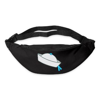 Comic Stil matrosenmütze - Gürteltasche - Schwarz - Vorne