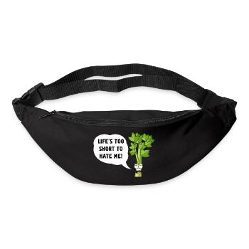 Celery Snark: Das Leben ist zu kurz, um zu hassen - Gürteltasche - Schwarz - Vorne