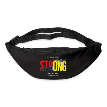 Stay Strong Typo with Confidence - Bum bag - black - Front