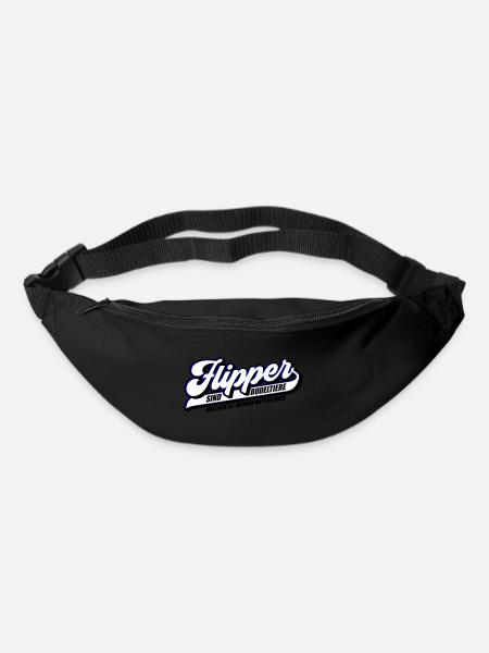 Farben änderbar | Flipper sind Rudeltiere - Gürteltasche - Schwarz