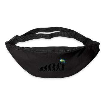 Sweden - Evolution - Flag - Nation - Bum bag - black - Front