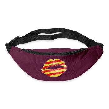 Kiss (Catalonia / Catalunya) - Bum bag - burgundy - Front