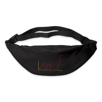 LEBENSDAUER-KURVE - Gürteltasche - Schwarz - Vorne