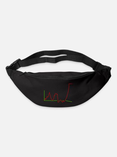 LEBENSDAUER-KURVE - Gürteltasche - Schwarz