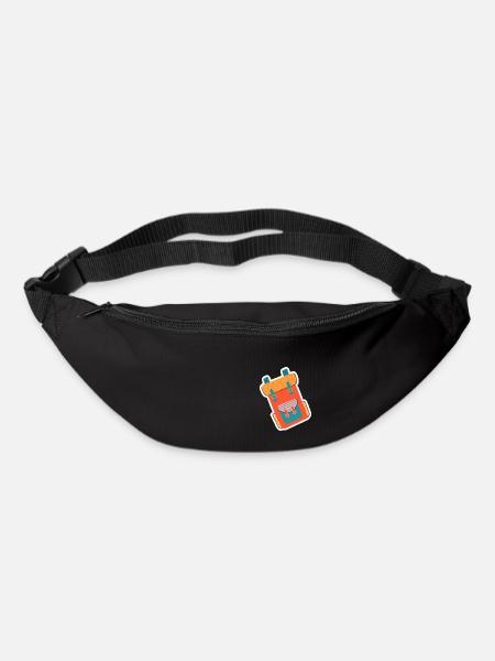 Rucksack - Gürteltasche - Schwarz