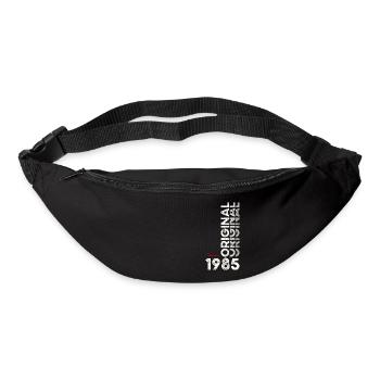 Cadeau d'anniversaire 40 ans Homme Original Février 1985 - Sac banane - noir - Devant