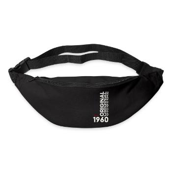 65th Birthday Gift Husband Original February 1960 - Bum bag - black - Front