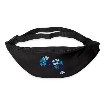 blumen - Gürteltasche - Schwarz - Vorne