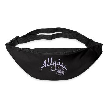 Allgäu & Edelweiß - Gürteltasche - Schwarz - Vorne