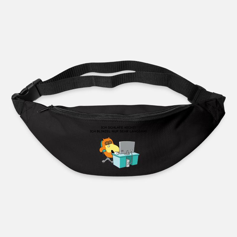 Hamster Blinzel - Gürteltasche - Schwarz