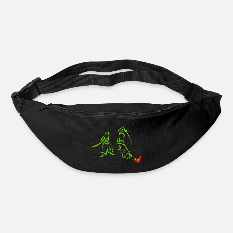 Drawing Japanese sword do VERDE - Bum bag - black