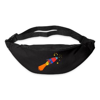 fusée - Sac banane - noir - Devant