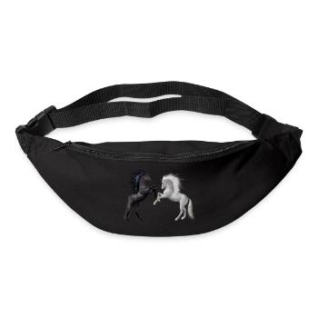 Pferde - Gürteltasche - Schwarz - Vorne