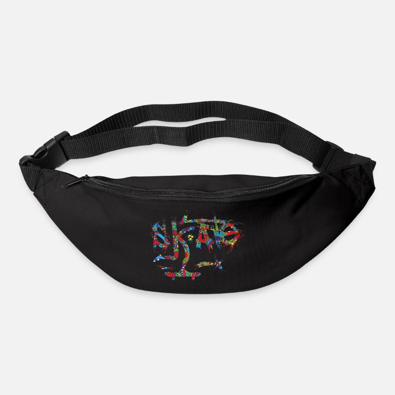 Schlittschuh - Gürteltasche - Schwarz