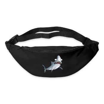 lustiger Haifisch - Gürteltasche - Schwarz - Vorne