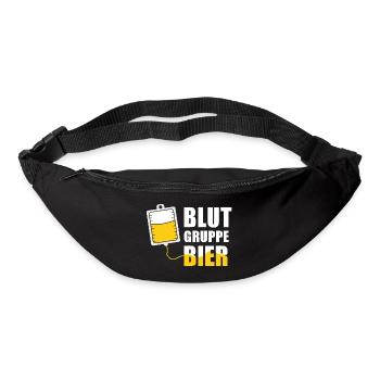 Blutgruppe Bier Biertrinker DNA JGA Biere Alkohol - Gürteltasche - Schwarz - Vorne