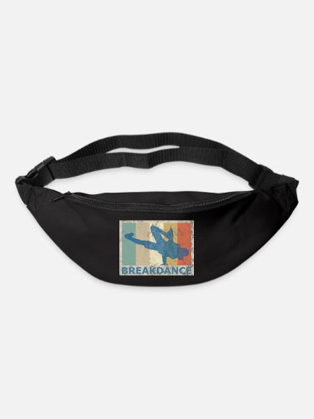 Retro Vintage Style Breakdance Breakdancing HipHop - Gürteltasche - Schwarz