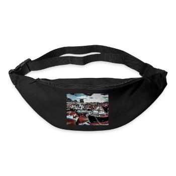 Kanal-Boots-Jachthafen, Northampton - Gürteltasche - Schwarz - Vorne