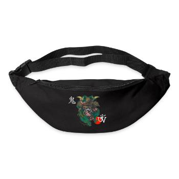 Démon kabuto blanc - Sac banane - noir - Devant