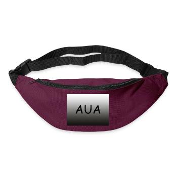 Lettering Aua horizontal with gradient - Bum bag - burgundy - Front