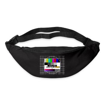 déconnecté, internet, image d’essai, tv - Sac banane - noir - Devant