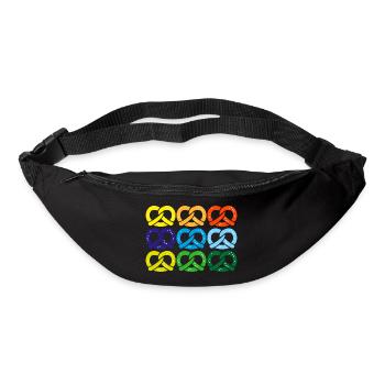 brezel salzbrezel - Gürteltasche - Schwarz - Vorne