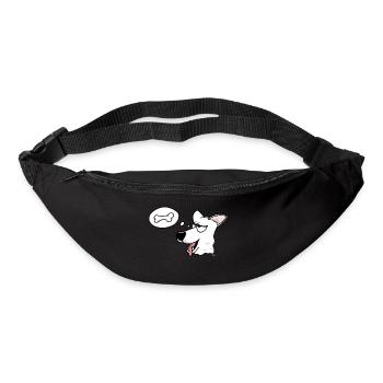 Weisser Schweizer Schäferhund - Gürteltasche - Schwarz - Vorne