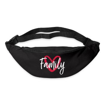 Family Herz I Partnerlook Eltern Kinder - Gürteltasche - Schwarz - Vorne