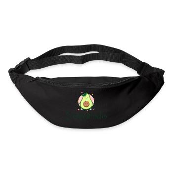 Yovocado avocado yoga mother child pregnancy - Bum bag - black - Front