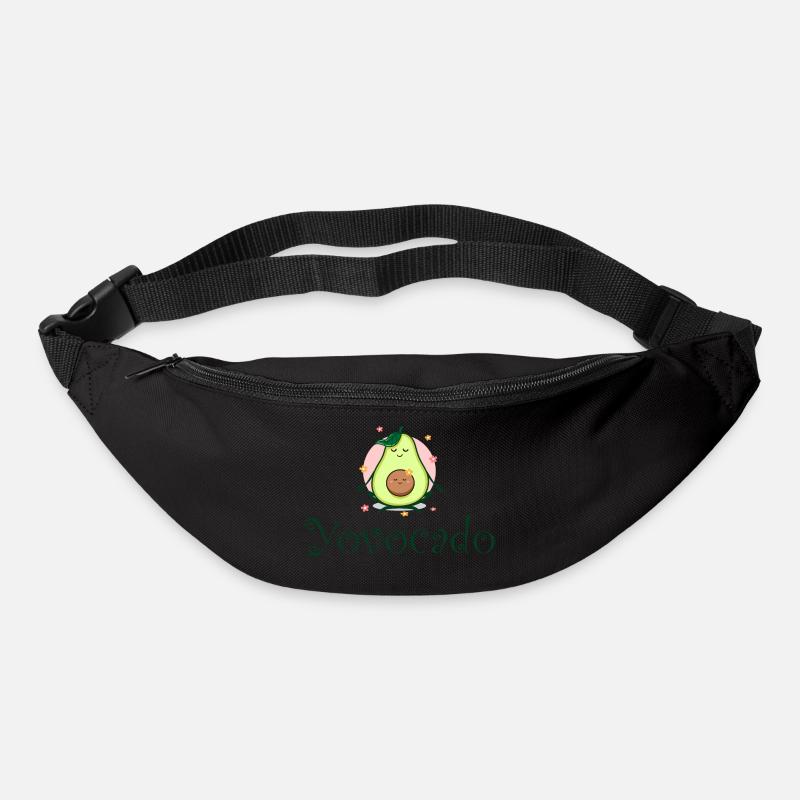 Yovocado Avocado Yoga Mutter Kind Schwangerschaft - Gürteltasche - Schwarz
