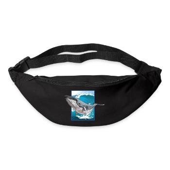 Humpback Whale - Bum bag - black - Front