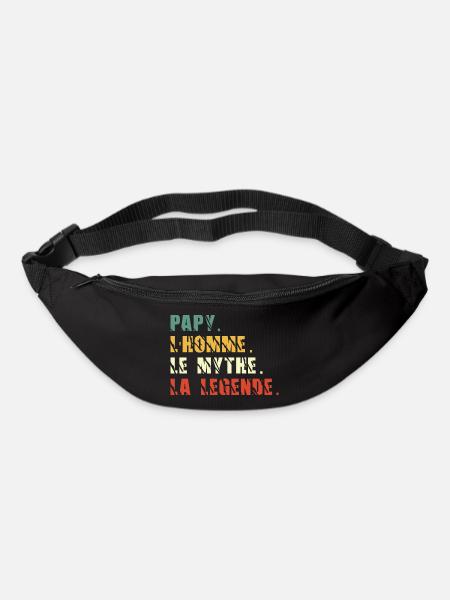 Papy l'homme le mythe la légende - Sac banane - noir
