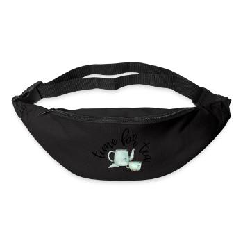 Time for Tea, Vintage Teapot and Cup - Bum bag - black - Front