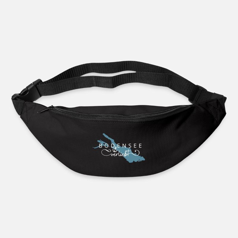 Bodensee verliebt - Gürteltasche - Schwarz