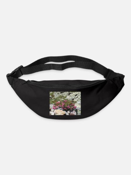Alpine roses - Bum bag - black