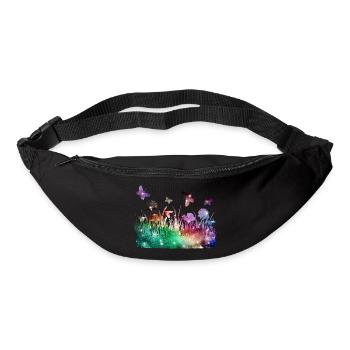 Flower Meadow Galaxy Garden Butterflies - Bum bag - black - Front